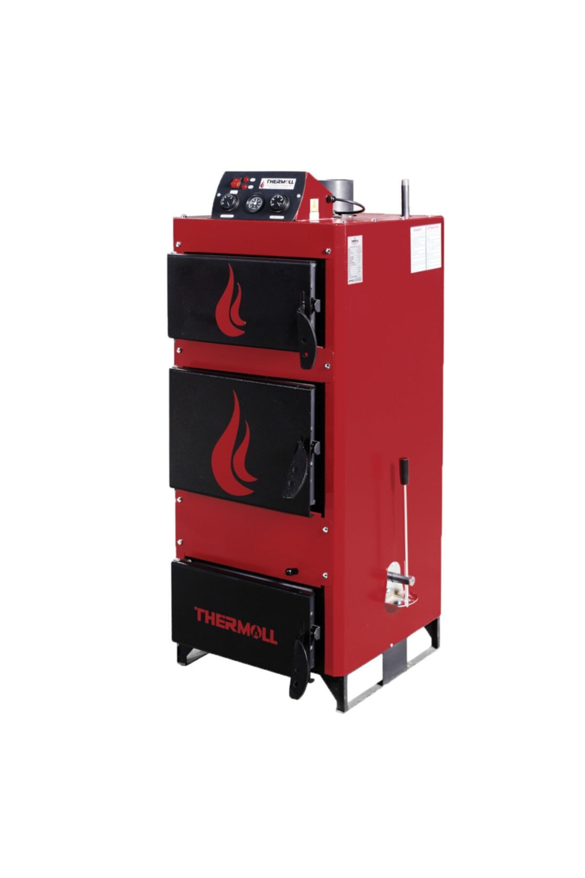 THERMALL T-35 Myok Manuel Yüklemeli Kalorifer Odun Kazanı(35.000 KCAL/H-40,6 KW)(POMPA, İMB. DEPOSU DAHİL)