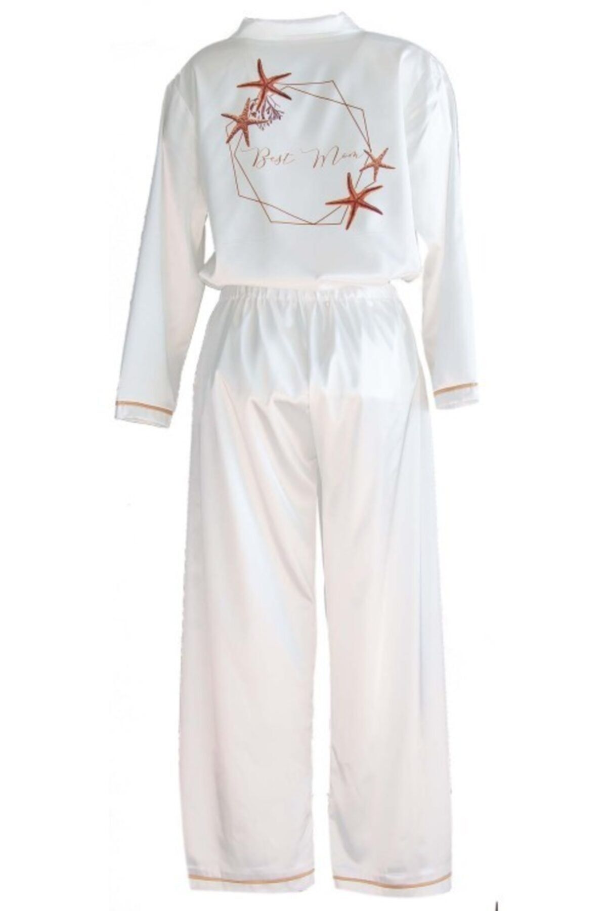 Mita Concept 'Best Mom' Gömlek-Pantolon Takımı Beyaz