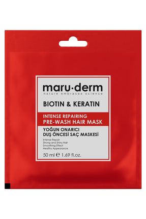 Duş Öncesi Saç Maskesi - Biotin & Keratin Yoğun Onarıcı Duş Öncesi Saç Maskesi 50 ml Image 0