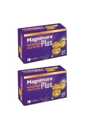 Plus Magnezyumlu Takviye Edici Gıda 60 Tablet X 2 Adet Image 0
