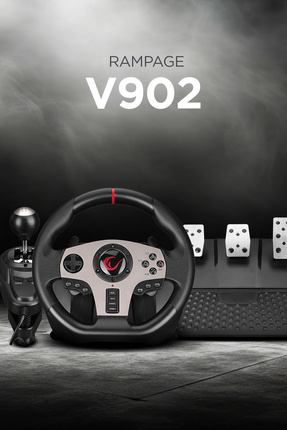 V902 Oyuncu Direksiyon Seti PC Uyumlu 3 Pedallı Oyuncu Direksiyonu ( Sadece Pc Uyumlu ) Image 0