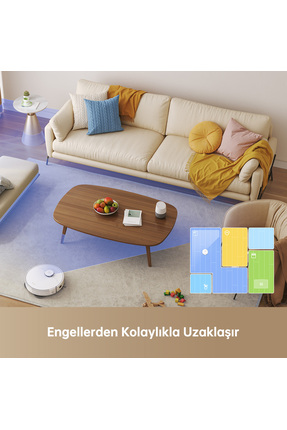 L10s Plus Robot Süpürge Beyaz, 7.000Pa Emiş Gücü Image 6