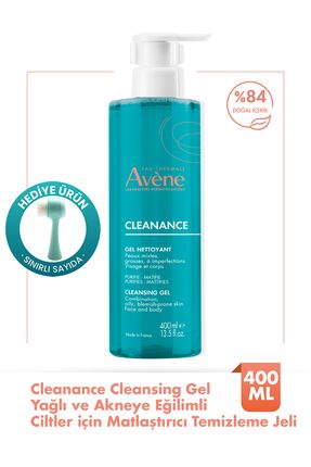Cleanance Matlaştırıcı Temizleme Jeli 400 ml X Yüz Temizleme Fırçası Image 0