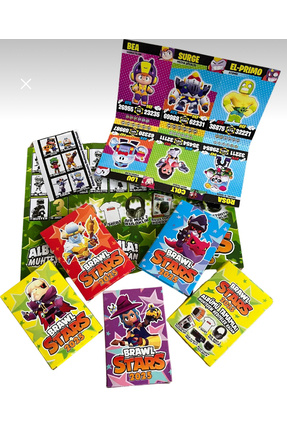 BRAWL STARS 2025 Yeni Seri Kart 2 Adet Toplam: 12 Kart 12 Stıcker Image 0
