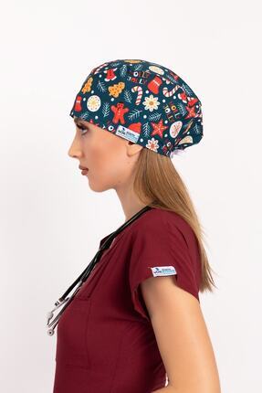 Unisex Yılbaşı Desenli Doktor Hemşire Hastane Medikal Cerrahi Bone Image 0