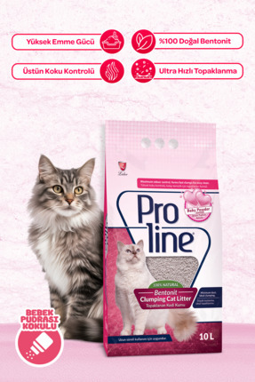 Proline Topaklanan Kedi Kumu Baby Pudra Kokulu 10 Lt Image 0