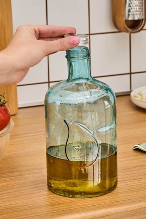 Nicky Cam Yağ Şişesi 1400 Ml Mavi Image 1