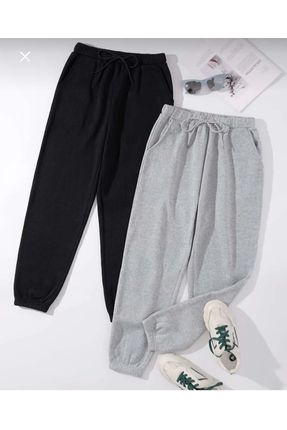 (2 عدد) ست شلوار راحتی ورزشی با کمر بلند و مچ بند کشی - Sportwear Company