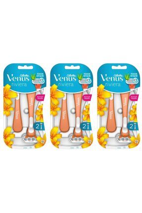 Gillette Venüs Riviera 2'li Yedek 8'li X 3 Adet Image 0