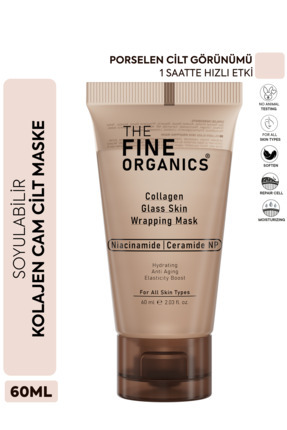 Soyulabilir Kolajen Cam Cilt Maskesi, 1 Saat İçerisinde Etkili Niacinamide&Ceramide NP Kolajen Maske Image 0
