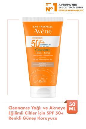 Cleanance Yağlı ve Akneye Eğilimli Ciltler için SPF 50+ Renkli Güneş Koruyucu 50 ml Image 0