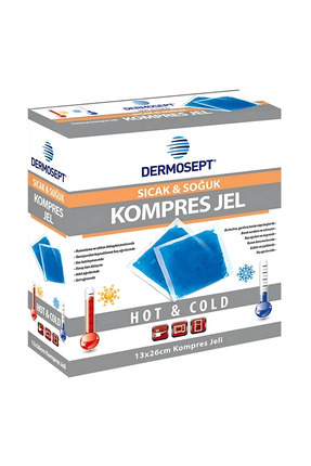 Sıcak Soğuk Termo Jel Kompres Buz Jel Termojel 13 X 26 Cm Orta Boy Image 0