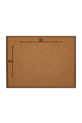İnterpano 60x90 Mantar Pano MDF Çerçeveli Duvara Monte Image 0