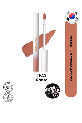 Luv Hug Velvet Tint No:3 Share 4g | Mat Ve Pürüzsüz Görünüm Sağlayan Tint Image 0