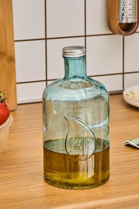 Nicky Cam Yağ Şişesi 1400 Ml Mavi Image 2