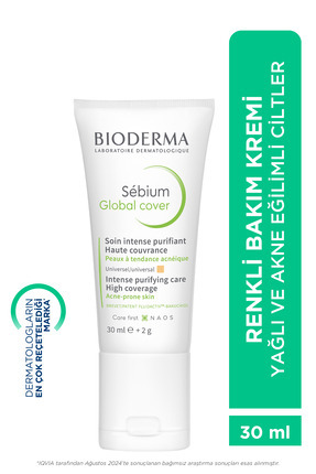 Sebium Global Cover Sivilce Karşıtı AHA ve Salisilik Asit İçeren Renkli Bakım Kremi 30 ml Image 0