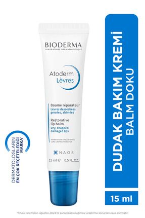 Atoderm Lip Balm Kuru, Çatlamış Dudak Besleyici Nemlendirici Dudak Kremi Avokado ve Shea Yağı 15 ml Image 0