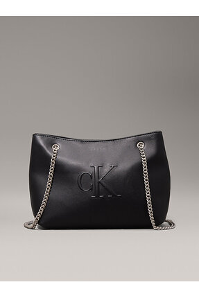 SCULPTED CHAIN SHOULDER BAG Image 0