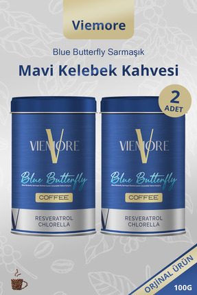 2 Adet - Blue Butterfly Sarmaşık Ekstresi Içeren Kahve - Mavi Kelebek Kahvesi 200g Image 0