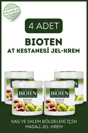 Bioten At Kestanesi Kas Ve Eklemler Için Masaj Jeli, Masaj Kremi 500 ml ( 4 Adet X 500 ml ) Image 0