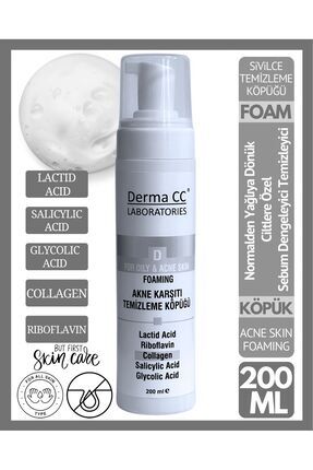 Dema Cc Laboratorıes Foaming - Yüz Temizleme Köpüğü Sivilceli Cilt 200 ml Image 0