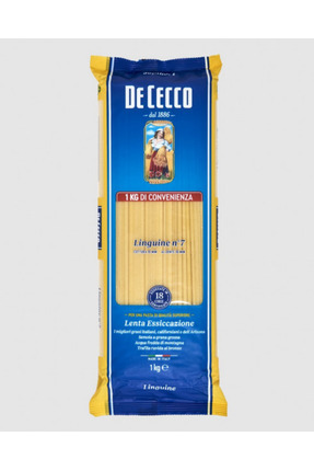 De Cecco Linguine Makarna 1 Kg – Italyan Sert Durum Buğdayından, Büyük Boy Paket Image 0