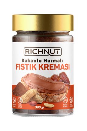 Kakaolu Hurmalı Fıstık Kreması (ŞEKERSİZ, KATKISIZ) 300 gr Image 0