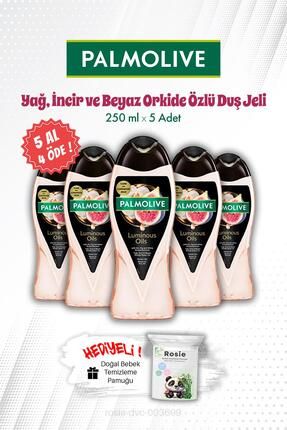 5 AL 4 ÖDE Palmolive Luminous Oils İncir ve Beyaz Orkide Özlü 250 ML Duş Jeli ve ROSIE Image 0