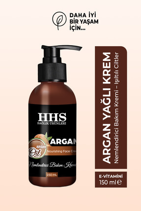 Argan Yağlı Nemlendirici Bakım Kremi Doğal Cilt Besleyici ve Yumuşatıcı 150 ml Image 0