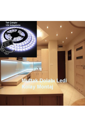 Şerit Led Adaptörlü Tak Çalıştır Mutfak Dolabı Ledi Image 0