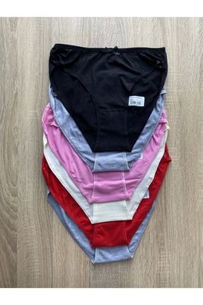 Kadın Renkli Bikini Alt Kombin Firuze 6 Lı Yeni Sezon Image 0