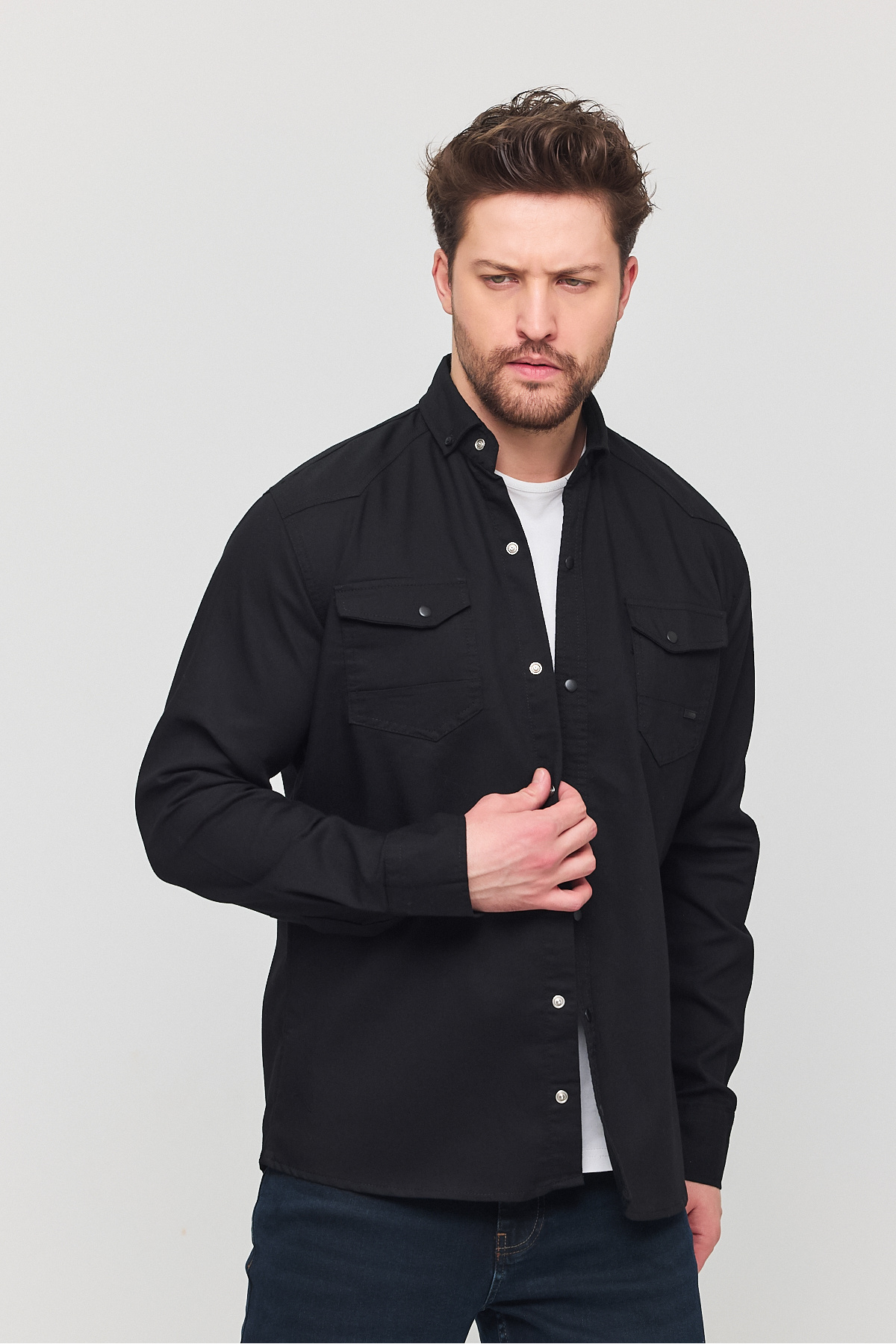 پیراهن جین مردانه باریک