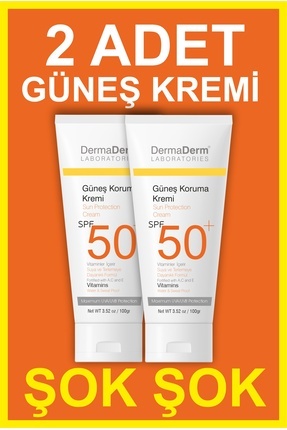 Güneş Kremi Spf 50 | Yüksek Uva/uvb Koruma | Yeni Üretim 100 gr 2 Adet Image 0