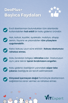 DeoPlus Ultra Etkili Kedi İdrar Kokusu Giderici & Leke Çıkarıcı Bebek Pudrası Kokulu Sprey Image 2