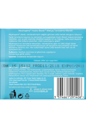 Hydro Boost Makyaj Temizleme Mendili Image 1