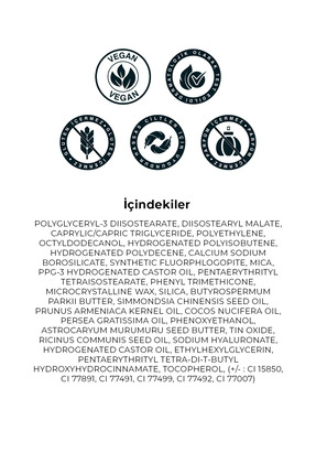 Shea Yağı İçeren Nemlendirici Vegan Renkli Simli Lipbalm Hot Chocolate-506 TKZAW25RJ00002 Image 3