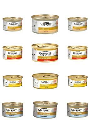 Purina Pro Plan Gourmet Gold Kıyılmış Karışık Konserve Kedi Maması 12x85gr Image 0