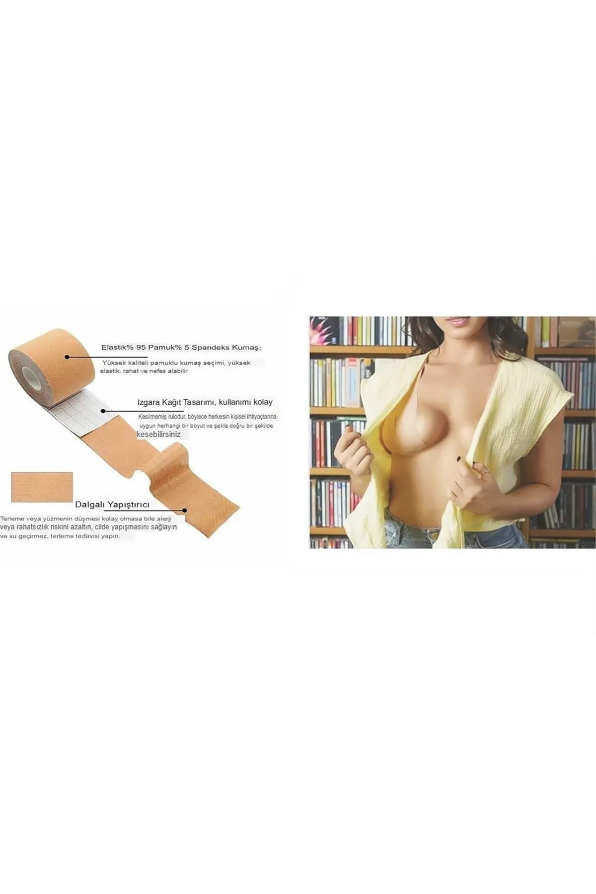 نوار درد Kinesio نوار 5cm x 5 mtr -رنگ ​​آبی