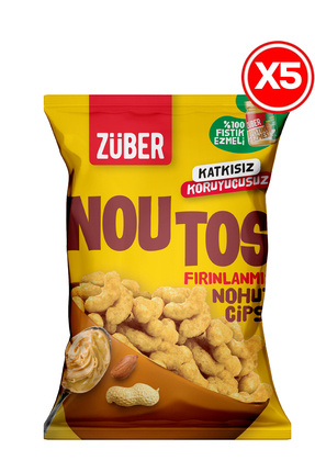 Noutos Nohut Cipsi %100 Yer Fıstığı Ezmeli 55gr X 5 Adet Image 0