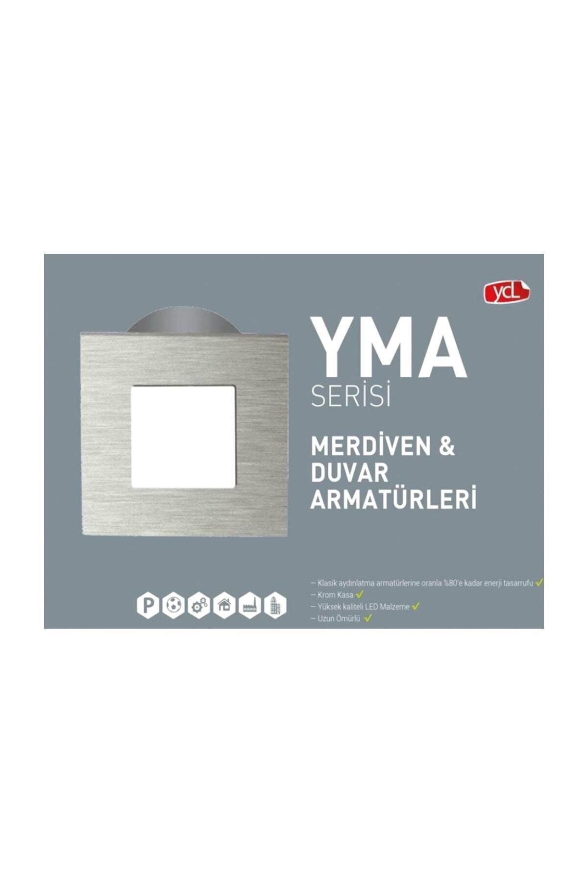 YCL Merdiven ve Duvar 4 Farklı Model Armatürleri  YMA-1015 SENSÖRLÜ-Beyaz Işık