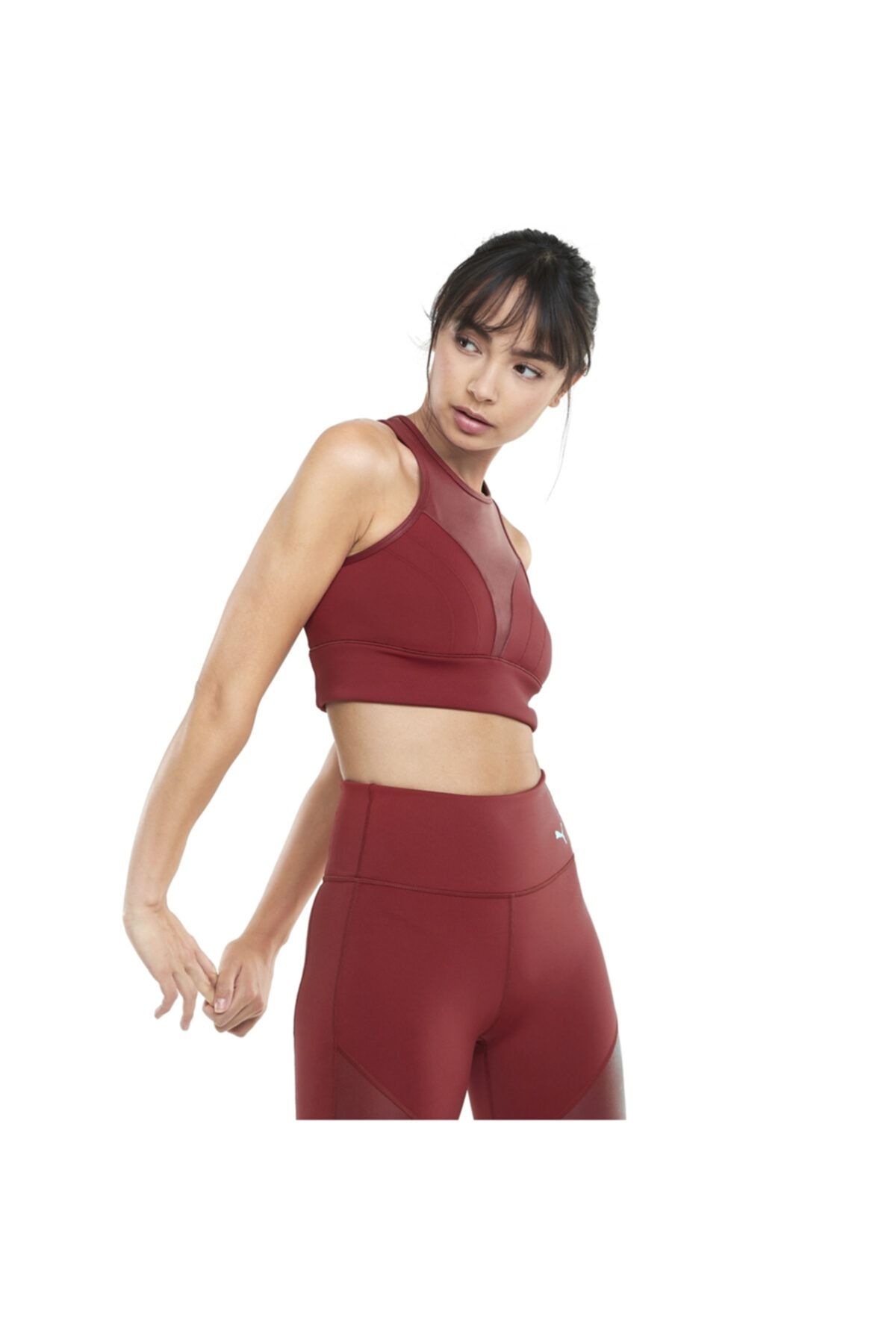 Puma Moto Bra Top Kadın Kırmızı Antrenman Sporcu Sütyeni 52093022