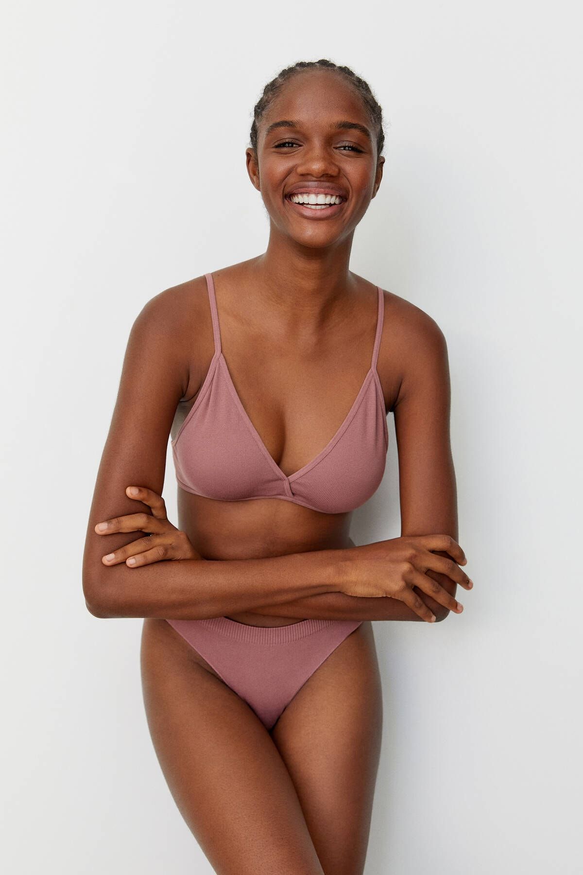Pull & Bear Basic Askılı Bralet Top