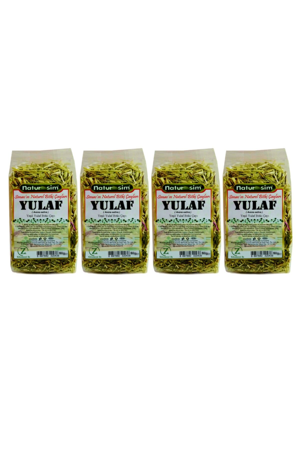 Zencefil Organik 4 Paket Yeşil Yulaf Samanı Yeni Üretim Gölgede Kurutulmuş