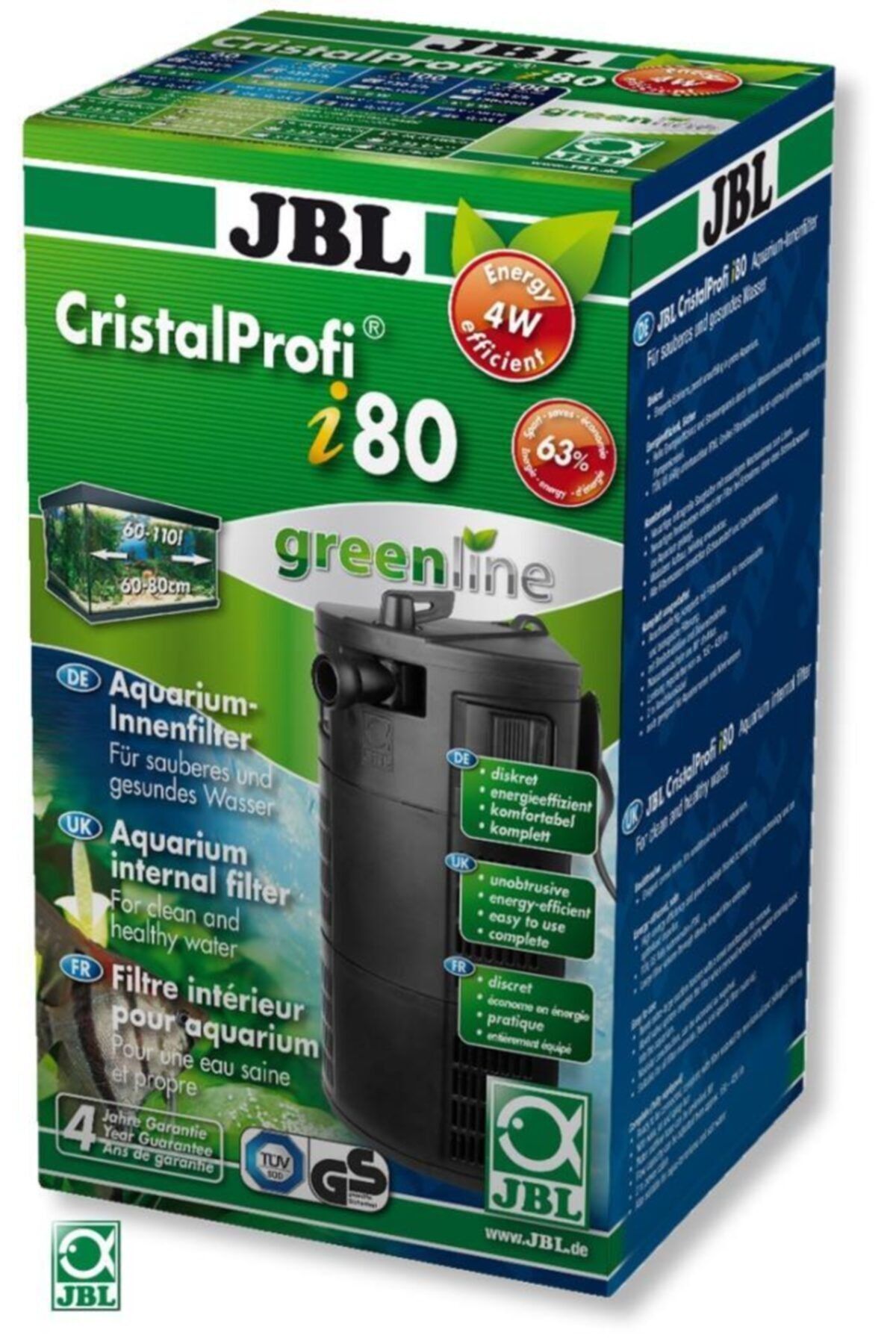 JBL Enerji Tasarruflu Akvaryum Için Iç Filtre, Christalprofi I Greenline