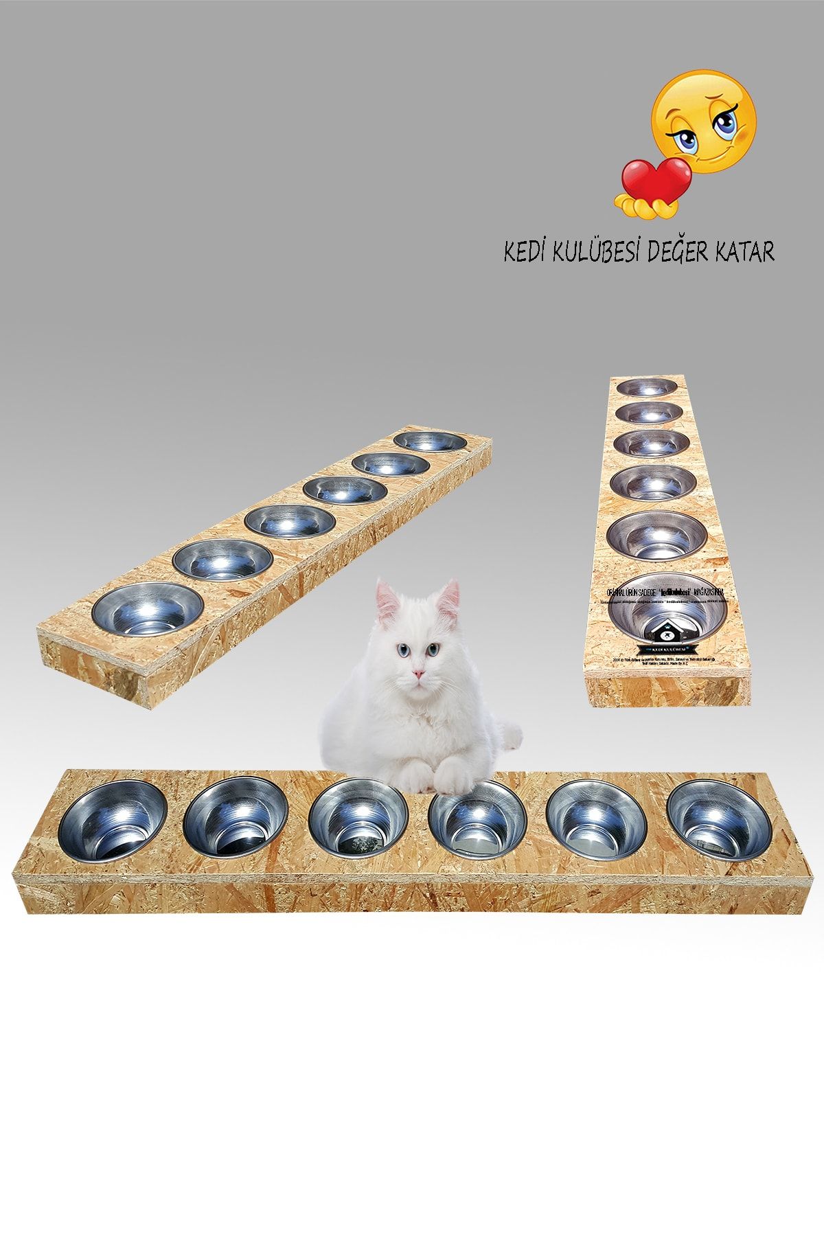 Kedi Kulübesi Mama Kabı - Çoklu Mama Ve Su Kabı - Mama Ve Su Istasyonu - Mama Kabı - Su Kabı