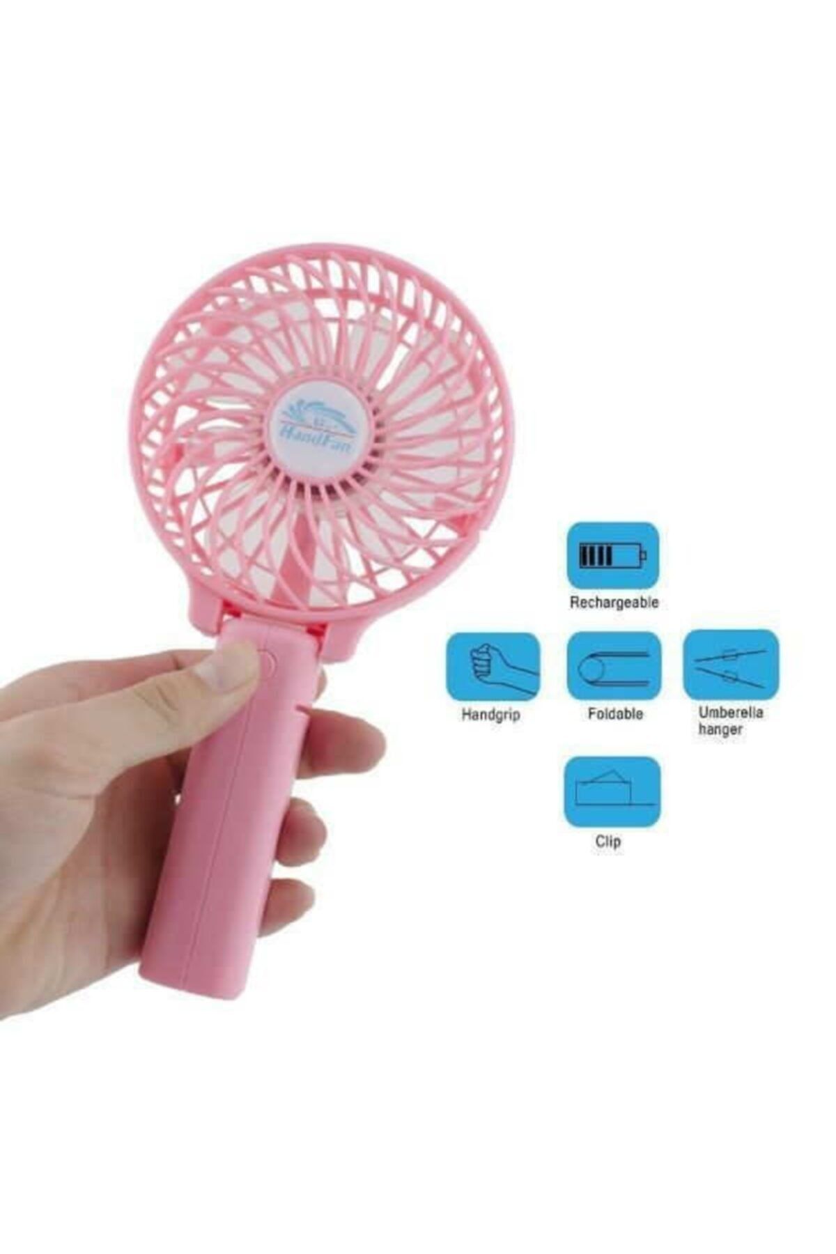 Firsat Ayi Mini Fan Şarjlı Mini El Fanı Sıcak Yaz Için Özellikli Soğutucu Katlanabilir Fan