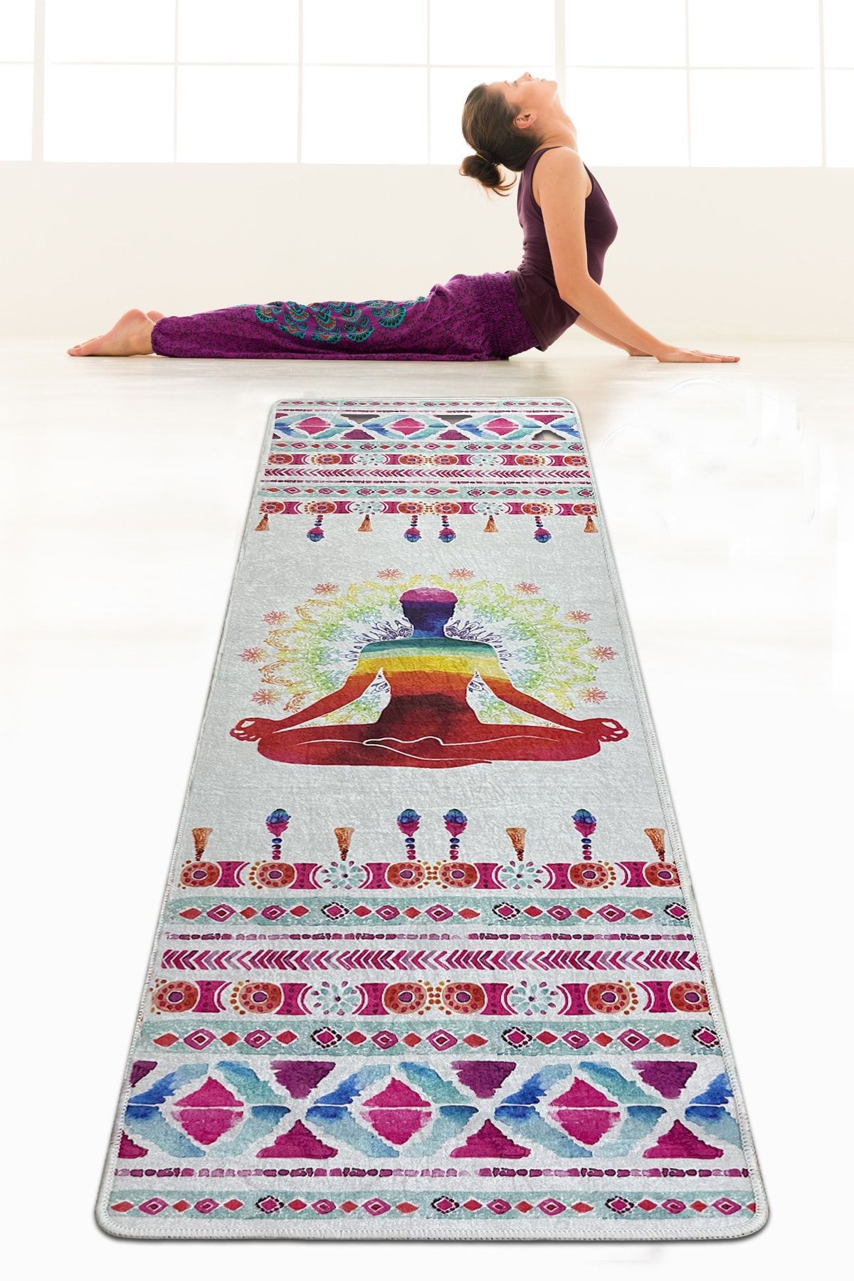 Chilai Home Natara Djt 60x200 Cm Yoga,spor,fitness,pilates Halısı Yoga Matı Yıkanabilir Kaymaz