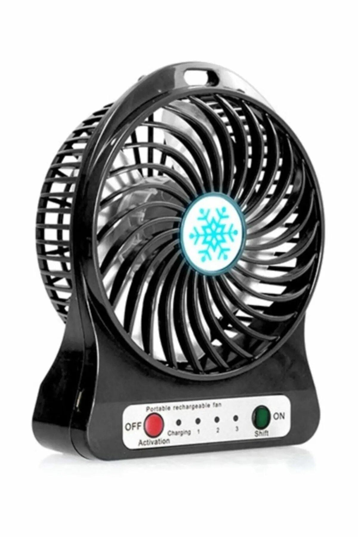 Firsat Ayi Masaüstü Pili Fan Vantilatör Kademeli Usb Girişli Siyah