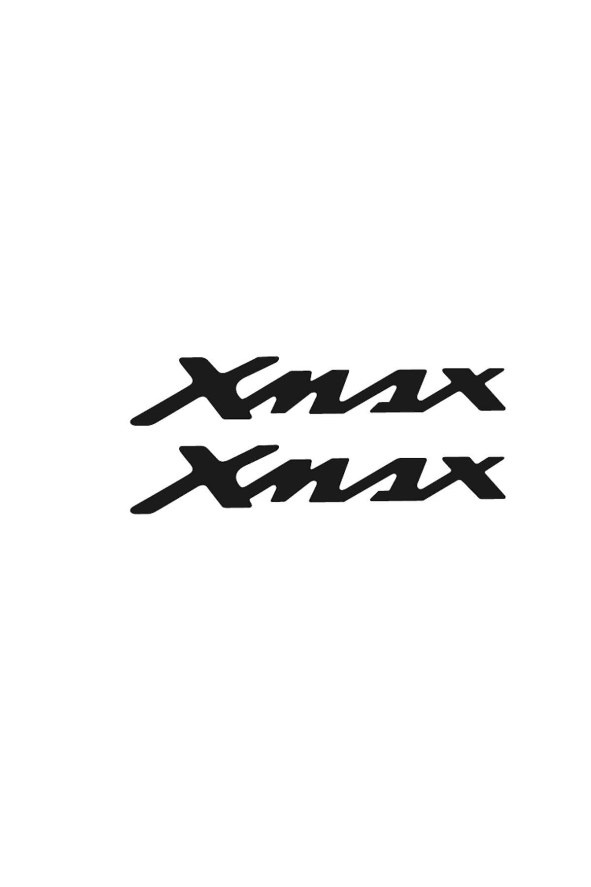 Yamaha Xmax Damla Yazı Siyah 22x4 Cm Sticker