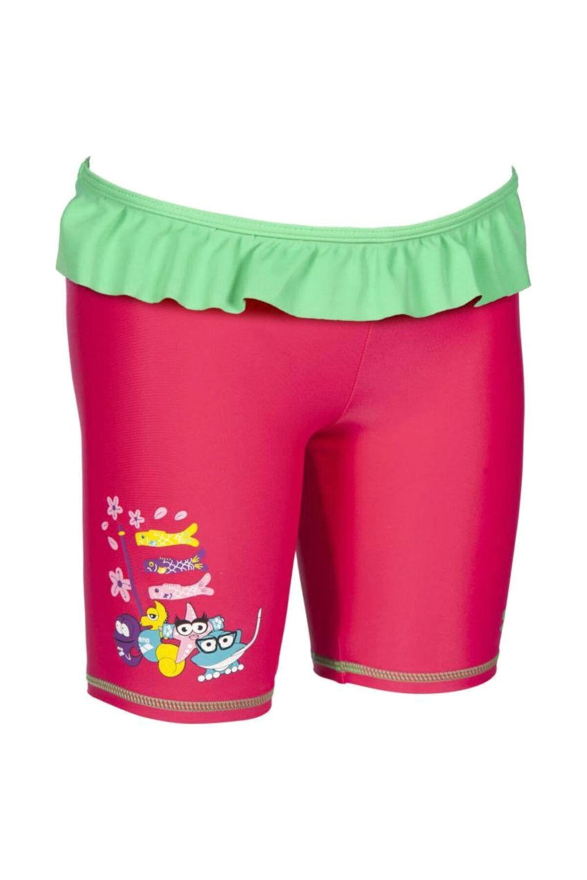 ARENA Awt Kids Girl Uv Jammer Çocuk Çok Renkli Yüzücü Mayosu 003093906